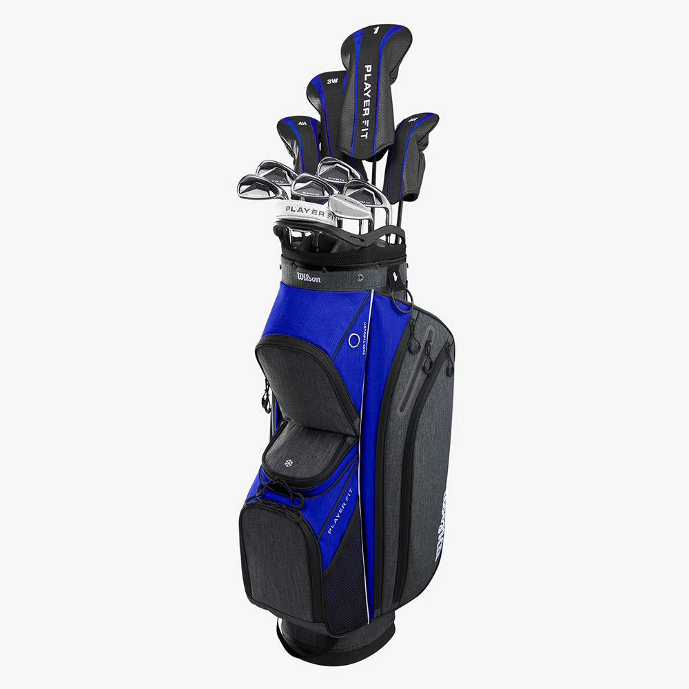 Wilson PlayerFit Men's Complete Set Graphite - Cart Bag - Maple
